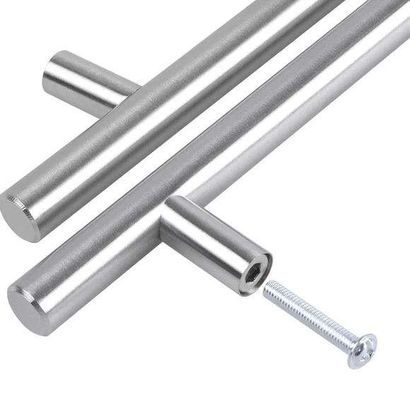 NWT 6 Pack 8" Stainless Steel Cabinet Handles - Picture 4 of 6